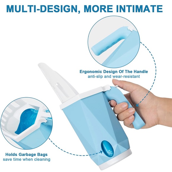 Cat Litter Scoop with 150 Bags - Integrated Litter Scooper with Litter Box - Picture 7 of 10